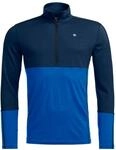 Ortovox Herren 185 Rock'n'Wool Zip Neck Merinowolle Ski Touring Baselayer mit