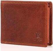 MATADOR Portmonee Herren Leder, Geldb&ouml;rse mit RFID-Schutz, Vintage Braun 