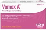 Vomex A 40 mg Kinder-Suppositorien, 10 St. Z&auml;pfchen