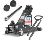STAHLWERK Hydraulischer Wagenheber 3 t extra flach mit 73-500 mm Hubbereich