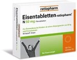 Eisentabletten-ratiopharm&reg; N 50 mg Filmtabletten. Eisenmangel ausgleichen und...