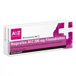 Ibuprofen AbZ 200 mg Filmtabletten, 10 St. Tabletten