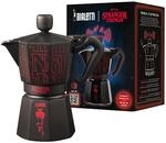 Bialetti Moka Express Stranger Things 6 Tassen, Musikalischer Knauf mit USB-C