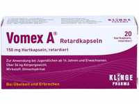 Vomex A 150 mg Retardkapseln 150 mg bei Übelkeit und Erbrechen, 20.0 St....