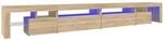 vidaXL TV-Schrank mit LED-Leuchten Sonoma-Eiche 290x36,5x40 cm