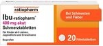 IBU-ratiopharm 400 mg akut Schmerztabletten: Bew&auml;hrt bei Schmerzen und Fieber.