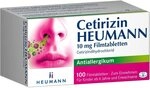 Cetirizin HEUMANN 10 mg Filmtabletten, Antiallergikum, 100 St | Hemmt die...