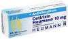 Cetirizin HEUMANN 10mg Filmtabletten: Antiallergikum, hemmt die Wirkung von Histamin
