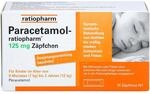 Paracetamol-ratiopharm 125 mg Z&auml;pfchen, 10 St. Z&auml;pfchen
