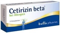 Cetirizin beta 10 mg - Allergie Tabletten gegen Heuschnupfen, 7 Stk.