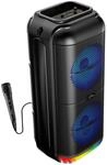 Media-Tech Tragbarer Bluetooth-Lautsprecher mit Mikrofon, Karaoke, 50W RMS,...