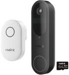 Reolink Bundle T&uuml;rklingel: D340B mit Klingel und 64GB Speicher