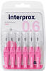 Interprox 4G Interdentalbürsten rosa nano 6 Stück Packung