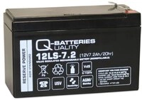 Q-Batteries 12LS-7.2 F1 12V 7,2Ah Blei-Vlies-Akku AGM VRLA mit VDs