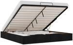 vidaXL Ottoman-Bett ohne Matratze Schwarz 200x200 cm Stoff