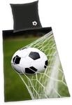 Herding Fu&szlig;ball Bettw&auml;sche-Set, Kopfkissenbezug 80 x 80 cm, Bettbezug 135 x 200 cm,