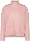 Betty Barclay Damen Feinstrickpullover mit hohem Kragen 36, Pale Mauve Melange