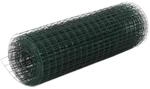 vidaXL Drahtzaun Stahl mit PVC-Beschichtung 10x0,5 m Gr&uuml;n