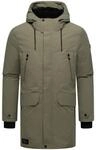 STONE HARBOUR Herren warmer Wintermantel lang Winterparka mit...