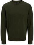 JACK & JONES Male Strickpullover Einfarbig Strickpullover