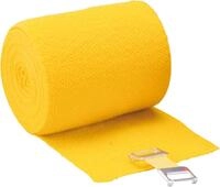 H&ouml;ga Lastic-Color, gelb, 6 cm x 5 m gedehnt, dauerelastische Idealbinde, 1er Pack (1