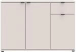 Forte Ganymede Sideboard 120, minimalistische Kommode, 3-t&uuml;rig, 1 Schublade,