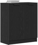 vidaXL Sideboard Schwarz Eichen-Optik 60 x 30 x 70 cm Holzwerkstoff