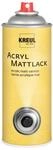 KREUL 821400 - Acryl Mattlack, 400 ml Spraydose, farblos, nicht gilbend, universell