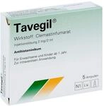 Tavegil Injektionsl&ouml;sung 2 Mg/2 Ml Ampullen, 5X2 ml