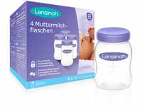 Lansinoh Muttermilchflaschen, 4 Stück - zur sicheren Aufbewahrung von Muttermilch