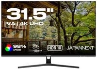 JapanNext Monitor 31,5 Zoll VA 4K UHD (3840x2160) | HDR-Technologie 