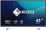 Eizo FlexScan EV4340X-BK LED-Display, 108 cm (42,5 Zoll), 3840 x 2160 Pixel, 4...