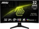 MSI MAG 32CQ6F Monitor PC 80 cm (31.5") 2560 x 1440 Pixel Wide Quad HD Nero