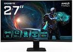 Gigabyte GS27QCA 27" QHD Gebogener Gaming-Monitor &ndash; 2560 x 1440, 180Hz, 1ms, 250