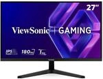ViewSonic VX27G1-HD Gaming Monitor 27 Zoll, FHD 1920p x 1080p, 180 Hz, 1 ms MPRT,