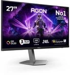 AOC AG276UZD 27 zoll UHD USB Hub Gaming Monitor, 240Hz, QD-OLED Panel, 0.03ms GtG,