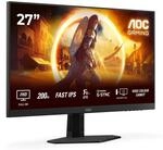 AOC 27G4HRE 27 Zoll FHD Gaming Monitor, 200Hz, Fast IPS Panel, 1ms GtG, HDR10, G-Sync