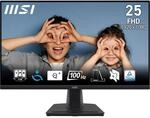 MSI PRO MP252 24.5 Inch Full HD Office Monitor - 1920 x 1080 IPS Panel, 100 Hz,