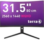 Terra 3285W HA 31,5" Curved Monitor &ndash; WQHD, VA, 180Hz, USB-C, HDMI, DisplayPort,