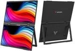 Verbatim Dual Portable Monitor 15,6 Zoll Full HD 2X USB-C HDMI f&uuml;r Laptop | Dual