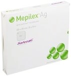 Mepilex Ag Schaumverband 20x20 cm Steril, 5 St