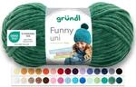Gr&uuml;ndl Wolle Funny uni - dicke weiche Chenille Wolle zum H&auml;keln - H&auml;kelwolle -