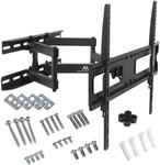 Maclean MC-762 Doppelarm TV Wandhalterung, Fernseher Halterung max. Belastung 30 Kg,