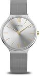 BERING Damen Analog Japanisches Quarzwerk Uhr mit Edelstahl Armband 18434-010