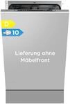 Midea Sp&uuml;lmaschine Vollintegriert 45 cm Einbaugeschirrsp&uuml;ler 10 Ma&szlig;gedecke