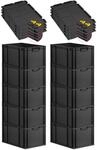 PROREGAL SuperSparSet 10x Eurobox NextGen Grip mit Scharnierdeckel & gelben