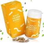 Haut Haare N&auml;gel Kapseln mit Biotin Zink Selen [60 St&uuml;ck] - Hochdosierte Haut