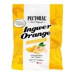 PECTORAL Ingwer Orange Bonbons zuckerfrei, 60 g Bonbons