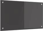 vidaXL K&uuml;chenr&uuml;ckwand Dunkelgrau 70 x 40 cm Geh&auml;rtetes Glas | Glatte...