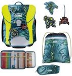 SCOUT Schulranzen Basic Micro Set 4-teilig Action gr&uuml;ngrau